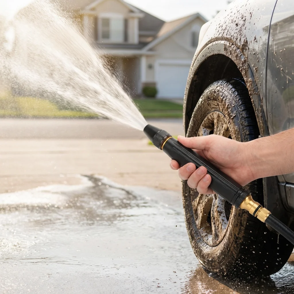 Home High-Pressure Car Wash Water Gun Car Wash Water Gun Garden Hose Sprayer for Watering Plants and Vegetables and Car Washing