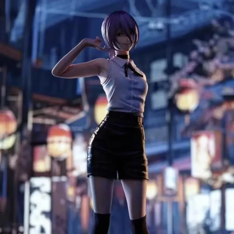 30CM Chainsaw Man Devil Reze Action Figures Anime Model Kit Desktop Ornament Cute Girl Trendy Toy Surprise Statue Exquisite Gift