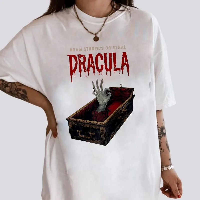 Dracula Novel Movie Theme T-shirt Summer New Y2K Unisex Casual Fashion T-shirt