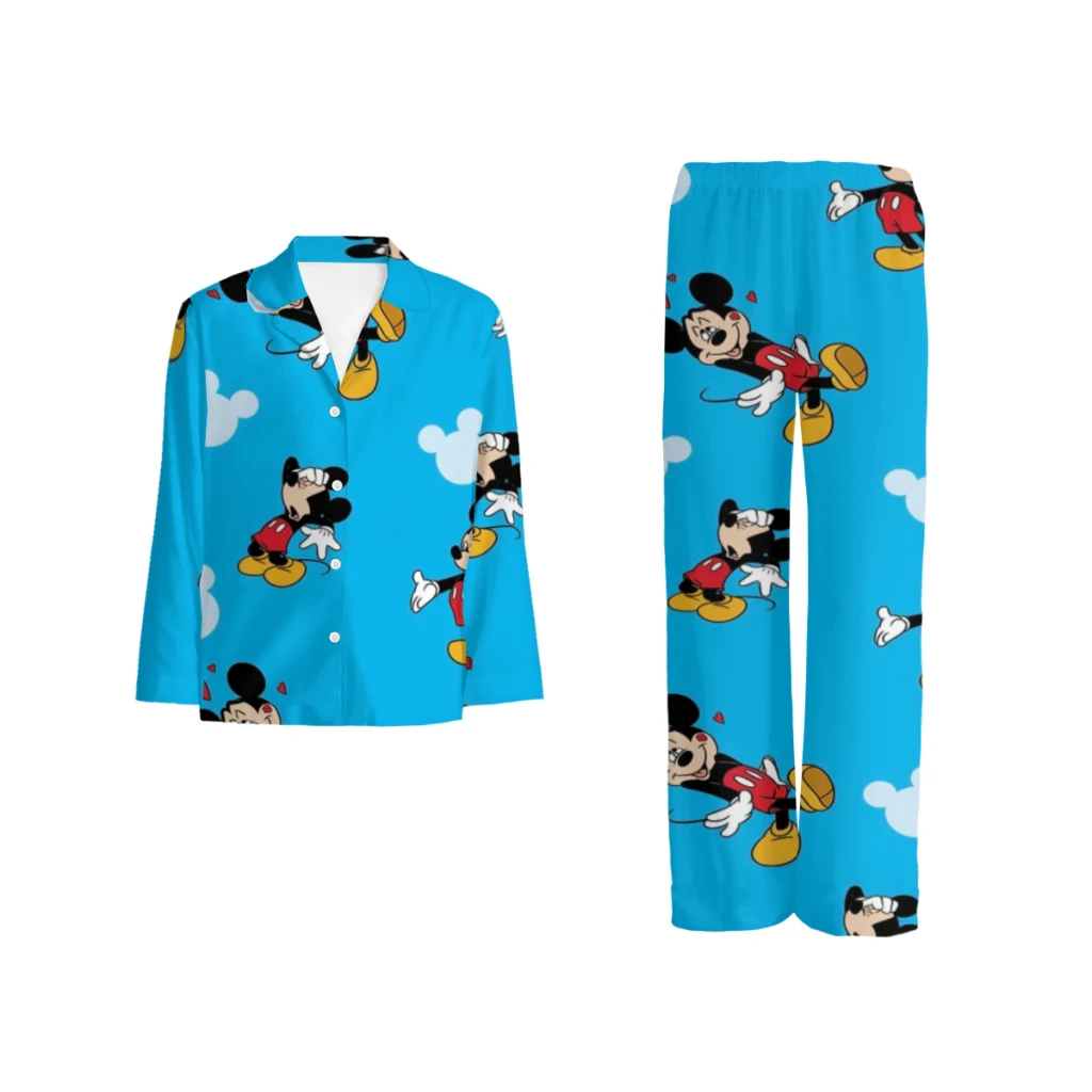 

Disney Mickey Mouse Complete set of printed pajamas, comfortable/cute/patterne