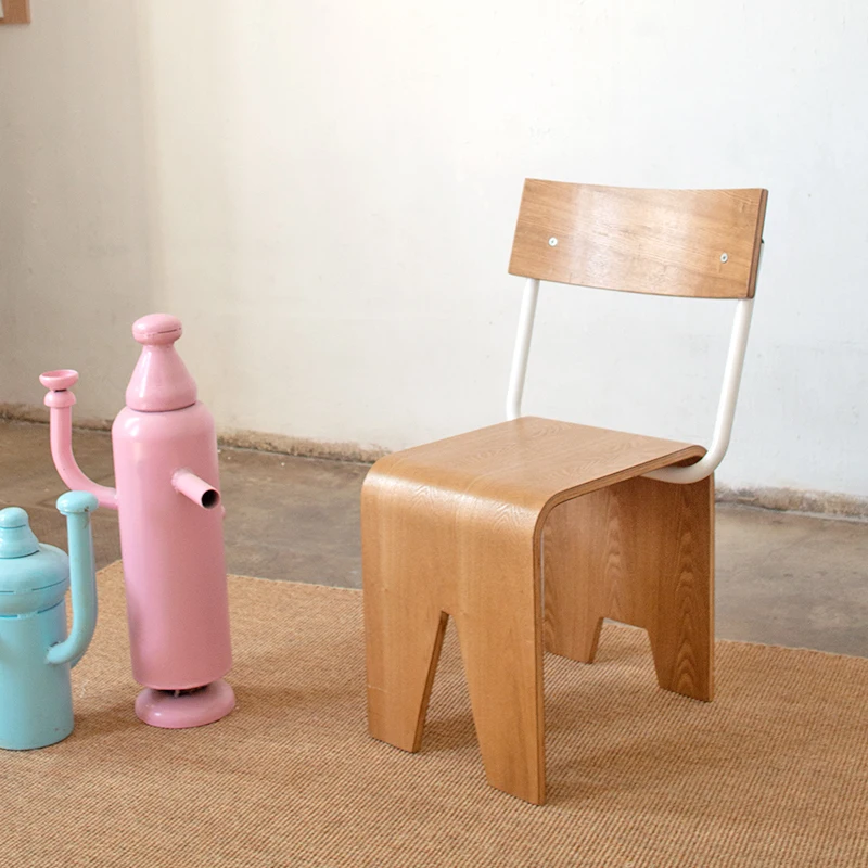 Nordic Bentwood Designer Chair Creative Retro Cafe Minimalist Studio Lounge Artistic Dining Seat for Shops
