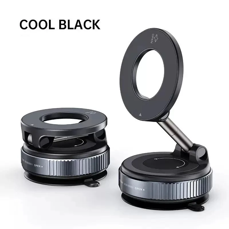 Magnetische Auto-Handyhalterung mit Vakuum-Saugnapf MagSafe-Halterung 360° ° Drehbares Armaturenbrett für iPhone 17 16 15 14 13 12 GPS-Navigation