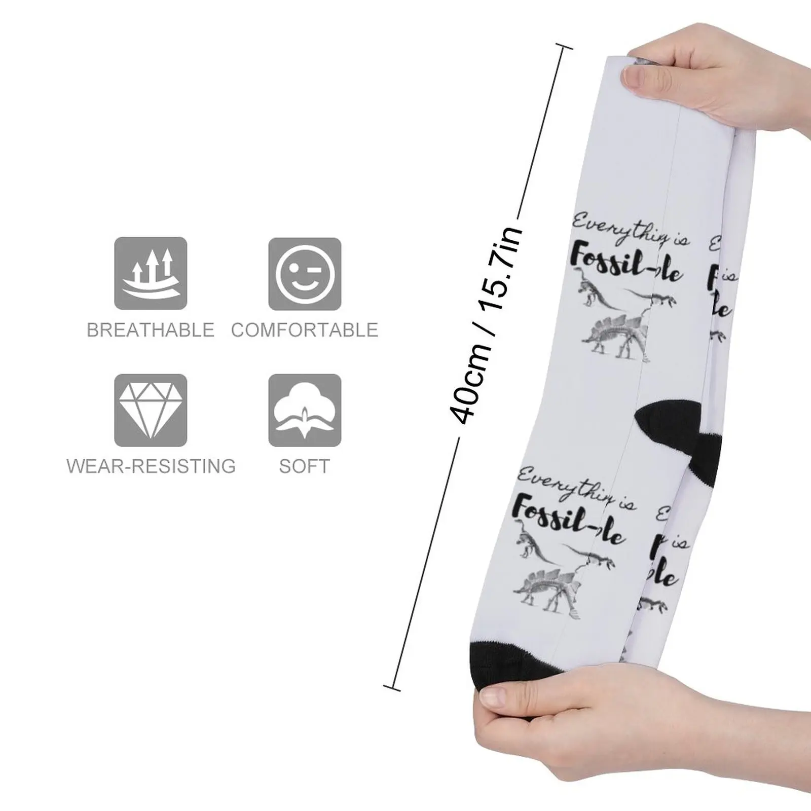 Fossils pun, funny paleontologist Socks Rugby MEN FASHION Thermal socks man winter Sock Women