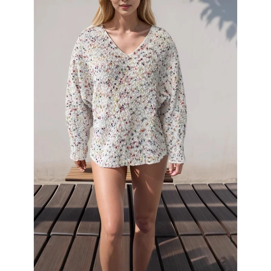 

Женский вязаный свитер свободного кроя Sweet Sle: удобный топ, модная трикотажная одежда для женщин