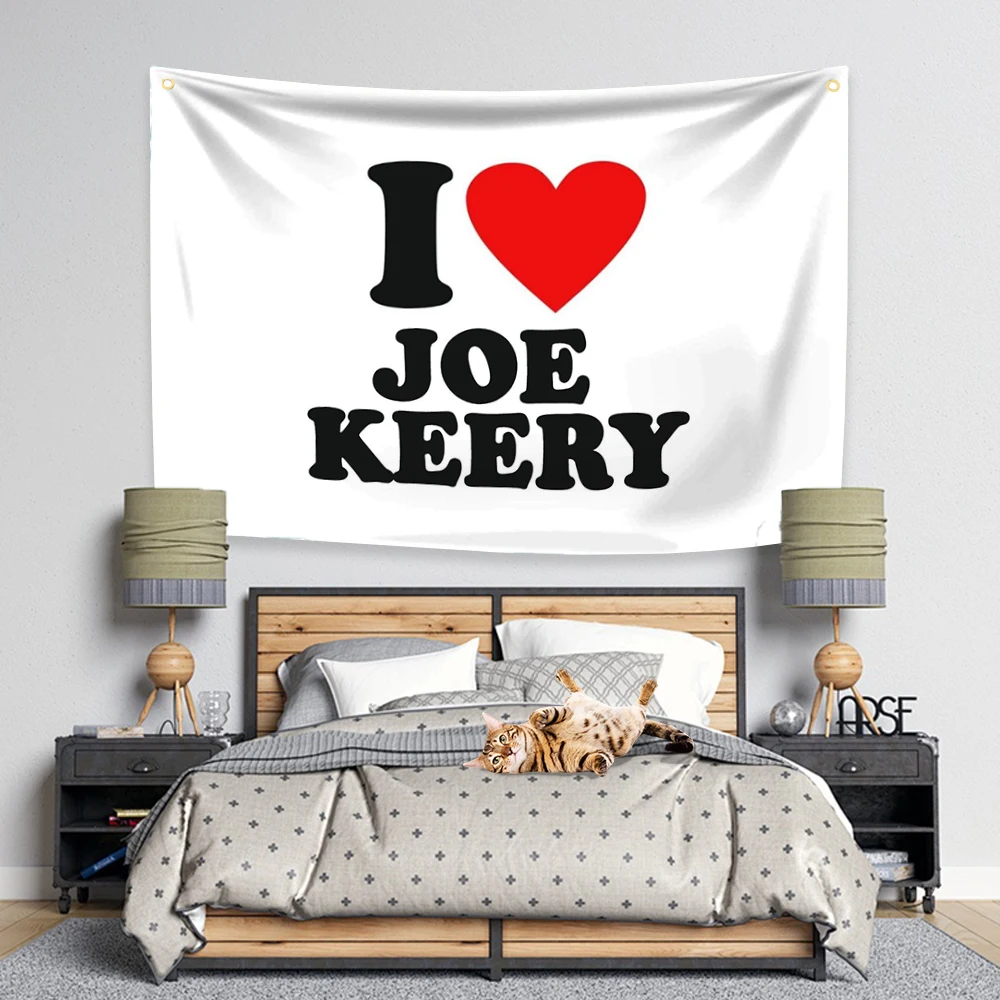 Popular Actor Joe Keerys American Flag Four Holes Digital Prints Tapestry Funny Outdoor Indoor Decoration Room Garage Garden