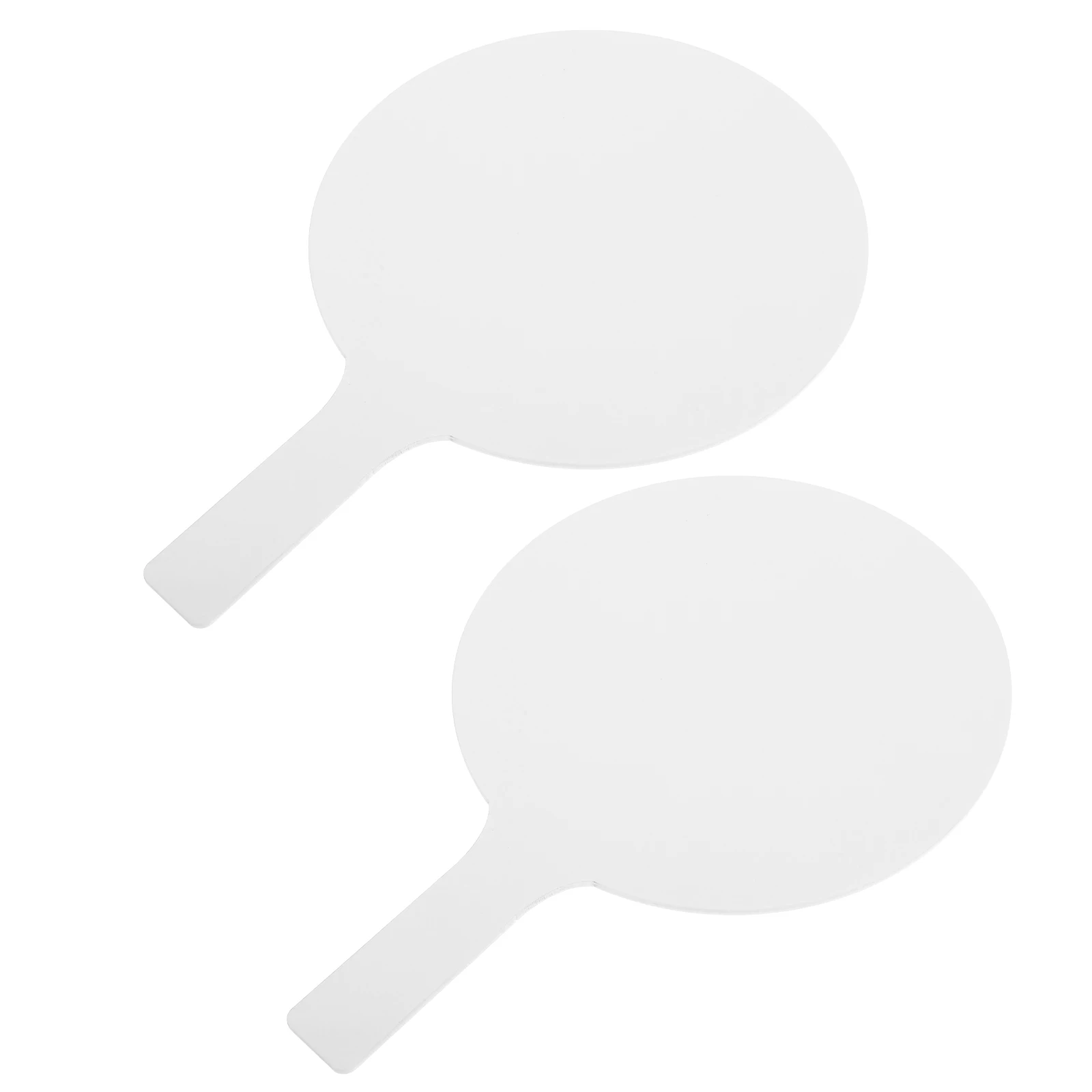 

2pcs Answer Board Dry Erase Small Handheld White Acrylic Paddles Student Double Sided Classroom Teaching Tool Whiteboard Paddles