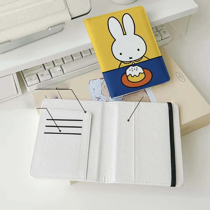 Kawaii Miffy ID Card Passport Wallet Cartoon Anime Portable Student Card Work ID Multi Functional Card Storage Bag Gift for Girl view 6