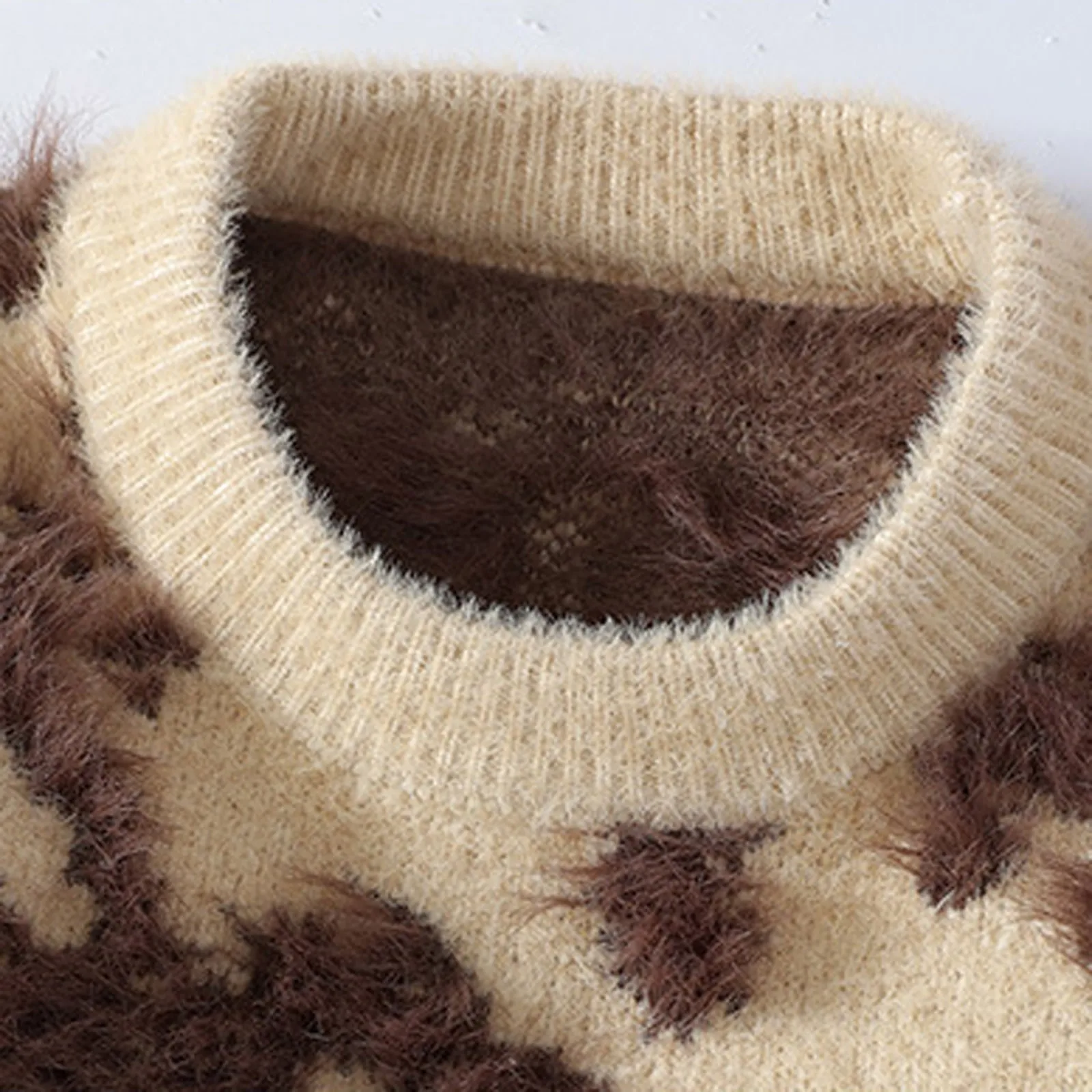 Nowa męska odzież zimowa Duży rozmiar Wełniany sweter z długim rękawem Vintage Koreańska kurtka flanelowa z polaru Oversize Y2k Pullovers