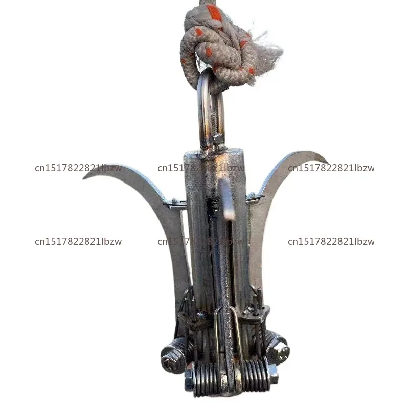 Heavy-Duty Drone Rescue Gripper – Gravity-Actuated Auto-Locking Mechanical Claw, Stainless Steel for Emergency Rescue Operations