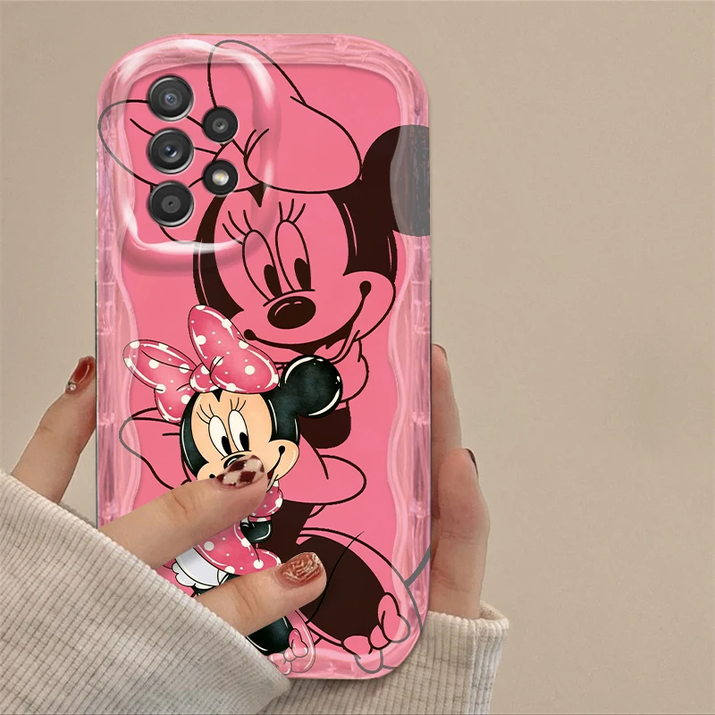 Funda de Mickey de Disney para teléfono móvil Samsung, carcasa bonita de Mickey para Samsung A55, A54, A53, A52, A35, A34, A33, A32, A25, A24, A23,