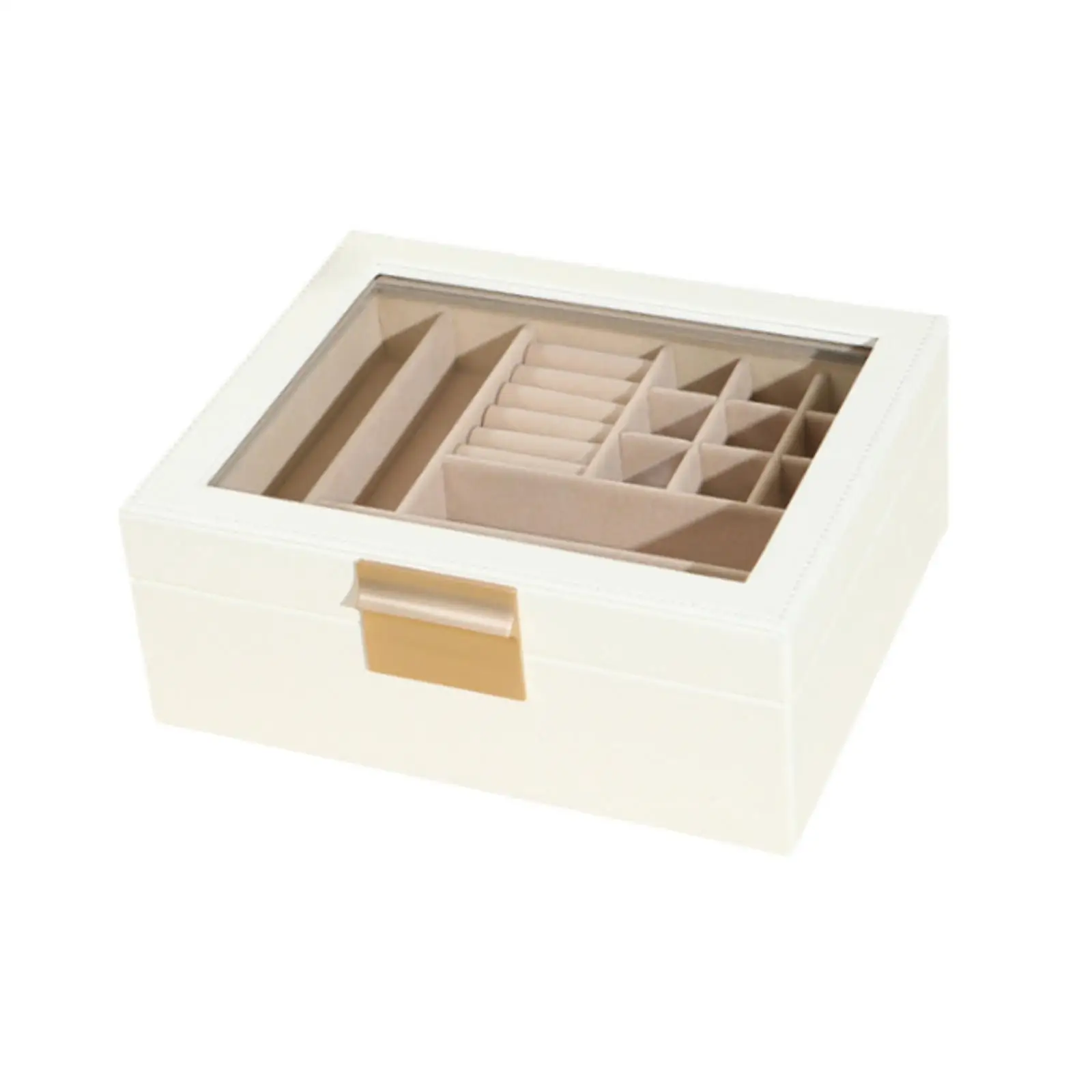 

Шкатулка для украшений из искусственной кожи с прозрачной крышкой, подарок для женщин, коробка для хранения браслетов