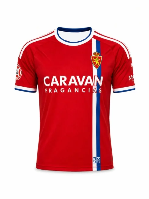 2026 Real Zaragoza 3D-Druck Fußballtrikot Herren Sommer Atmungsaktives Schnelltrocknendes Kurzarm-T-Shirt Kleidung Familien- und Kinder-T-Shirts – Detail 6