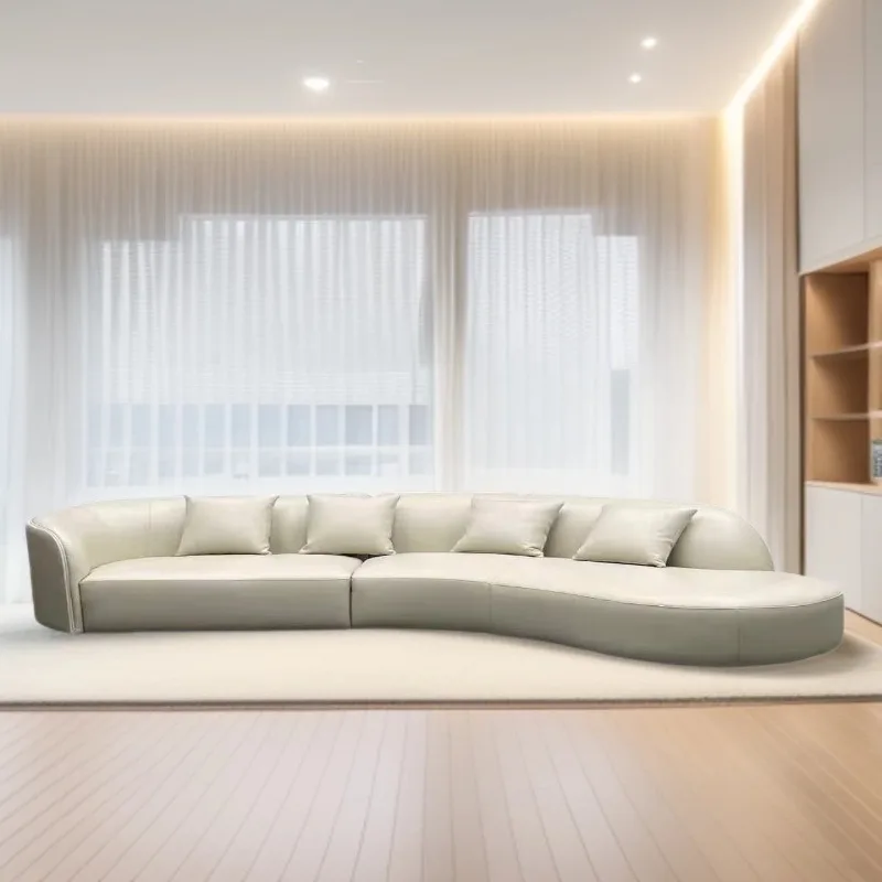 Arc Cream Wind Italian Moon Irregular Special Shape Nordic Hotel Beauty Salon Clothing Store Sofa