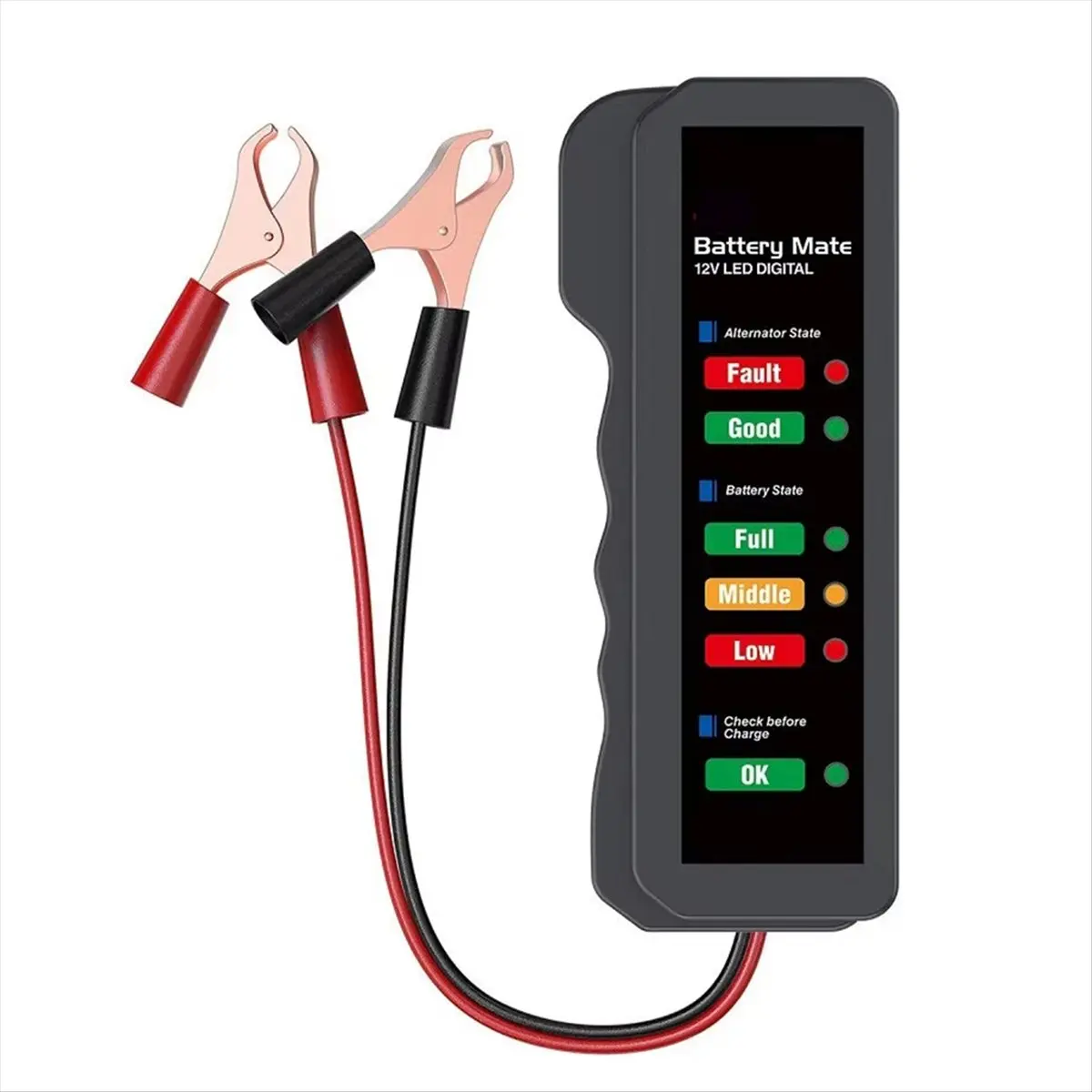 A45I 12V Car Battery Tester Alternator Tester Automotive,Battery Checker Analyzer to Check Alternator Battery Charging System