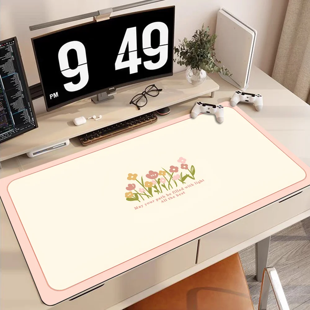 Luxury floral patterns Mousepad 90x40cm Big Keyboard Mat Table Mat Students Gamer Desktop Mousepad Gaming Mouse Pad Carpet