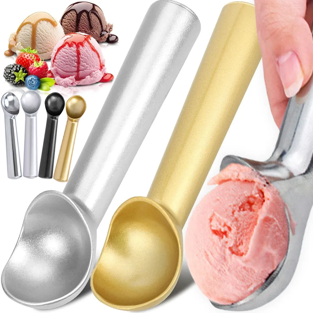 Ice Cream Scoops Ice Cream Spoon Digger Fruit Balls Cookie Spoons Yogurt Sorbet Scooper Home Kitchen Alloy Gadgets Accessories