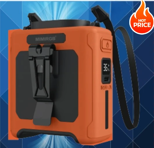 USB عالي السرعة محمول رائع الخصر معلقة مروحة الإضاءة قوة البنك الرياضة في الهواء الطلق مروحة صغيرة باردة للمكتب، هدايا عيد الميلاد #3