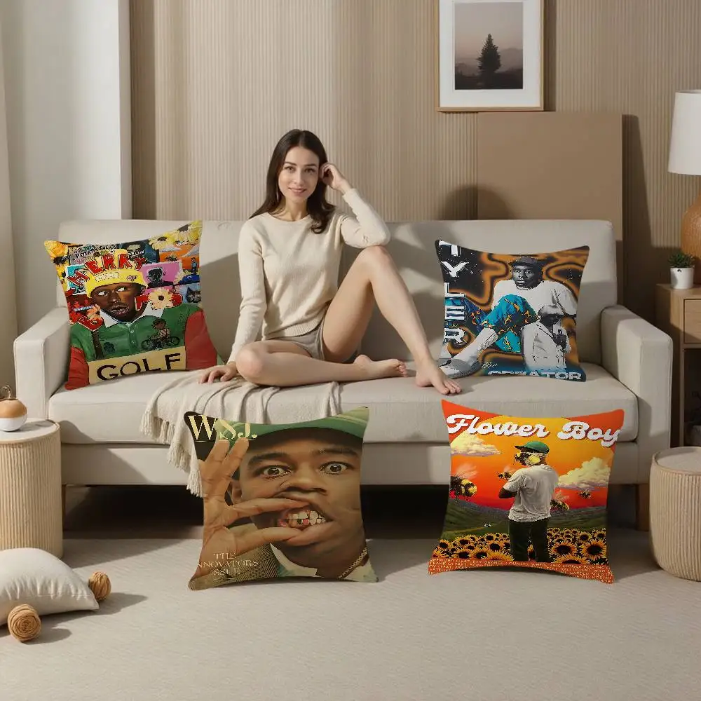زهرة بوي تايلر الخالق غطاء الوسادة وسادة للديكور أريكة ديكور المنزل كيس أكياسها #1