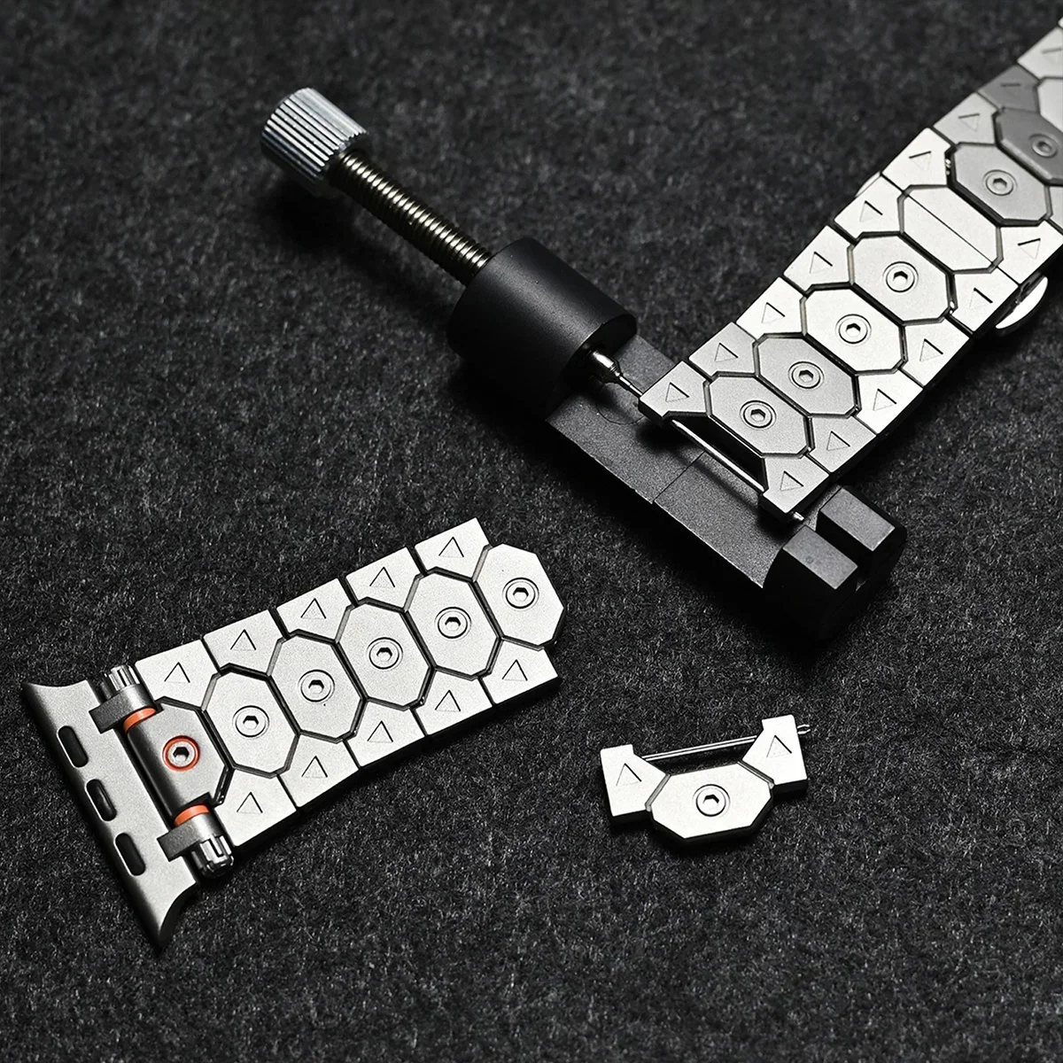 Titanium Color Stainless Steel Bracelet Strap For Apple Watch Ultra 2 49mm Series 10 46mm iWatch 9 8 7 SE 45 44 42 41 40 38mm