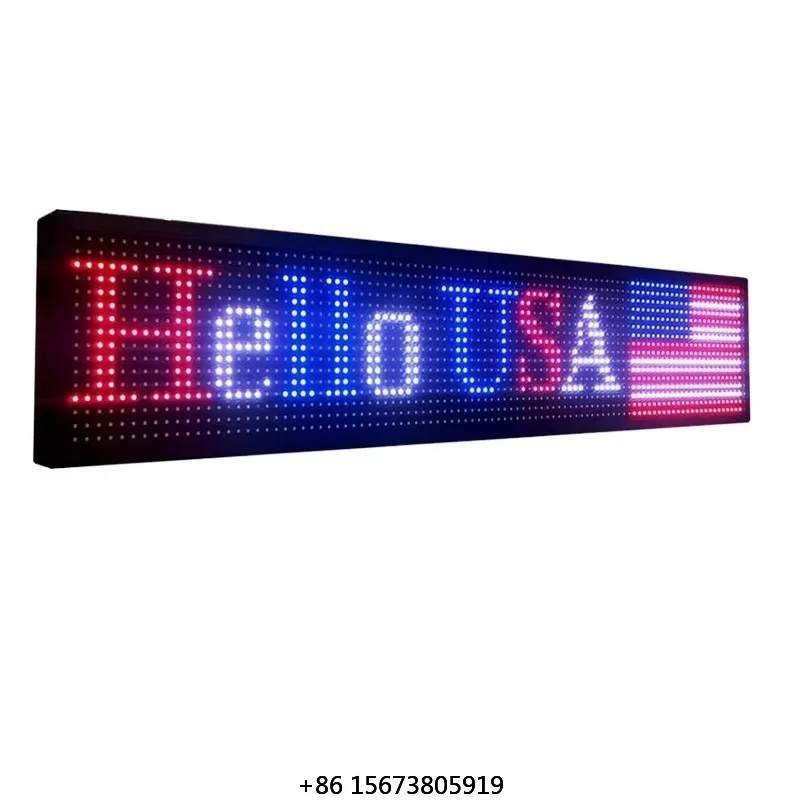 

Wifi Programmable LED Signs Panel Message Scrolling Outdoor Led Sign Board Display for Business Advertising Store Restaurants