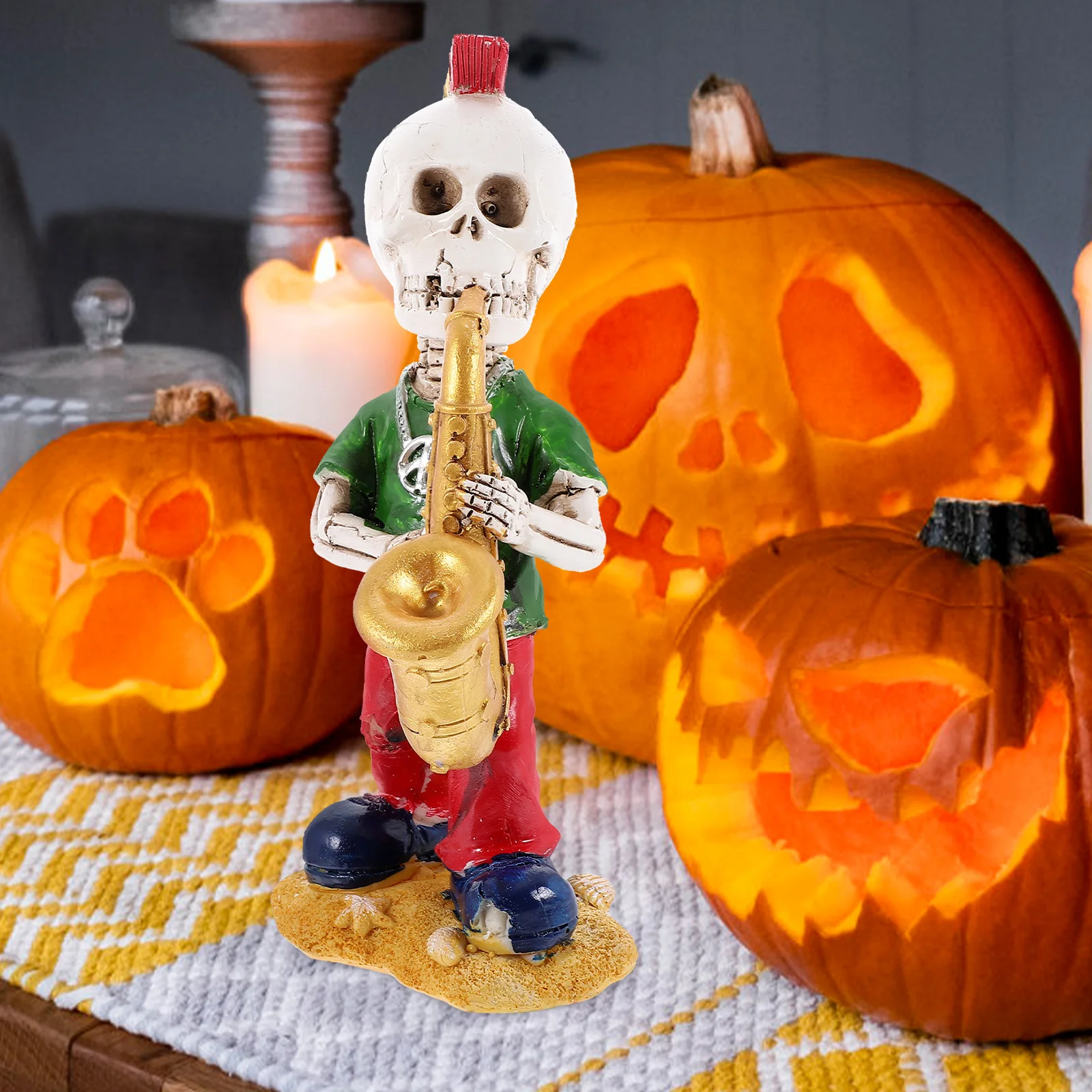 

Halloween Statue Resin Crafted Micro Landscape Indoor Outdoor Decoration Cool Resin Sculptures Desk Decor