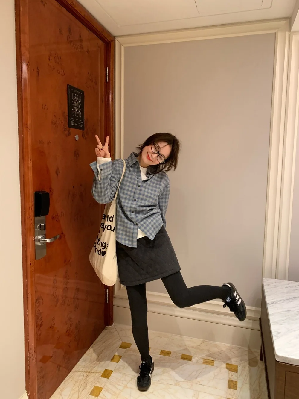 

Xubengbing Korean Sle Winter Plaid irt Women's Loose Long Sve Floing irt Versatile Layering Fre Color Cotton Blend