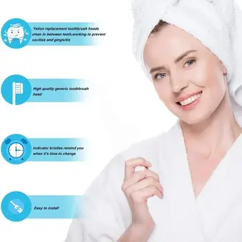 4dílná náhradní hlavice kartáčku pro Oral Bio IO 10/9/8/7/6/5/4/3/2 Cross Clean Action elektrické hlavice zubního kartáčku vhodné pro zubní kartáčky Oral Bio IO 10/9/8/7/6/5/4/3/2 10 nejlepší prodej Hlavice zubního kartáčku Oral-B - №6