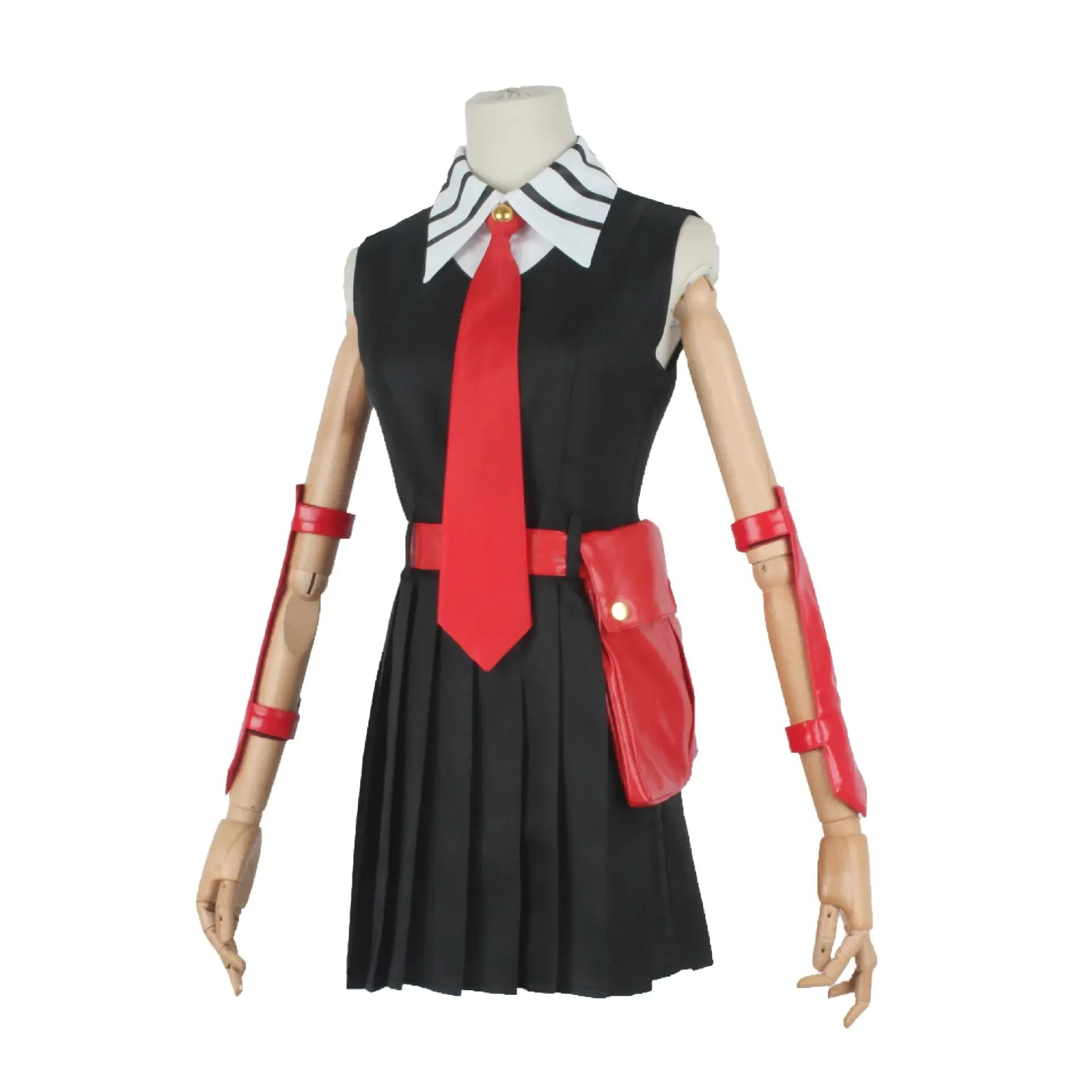 

Anime Akame ga KILL Cosplay Costumes Akame Cosplay Dress Tie Arm guard Belt Bag Full Set Women Uniforms