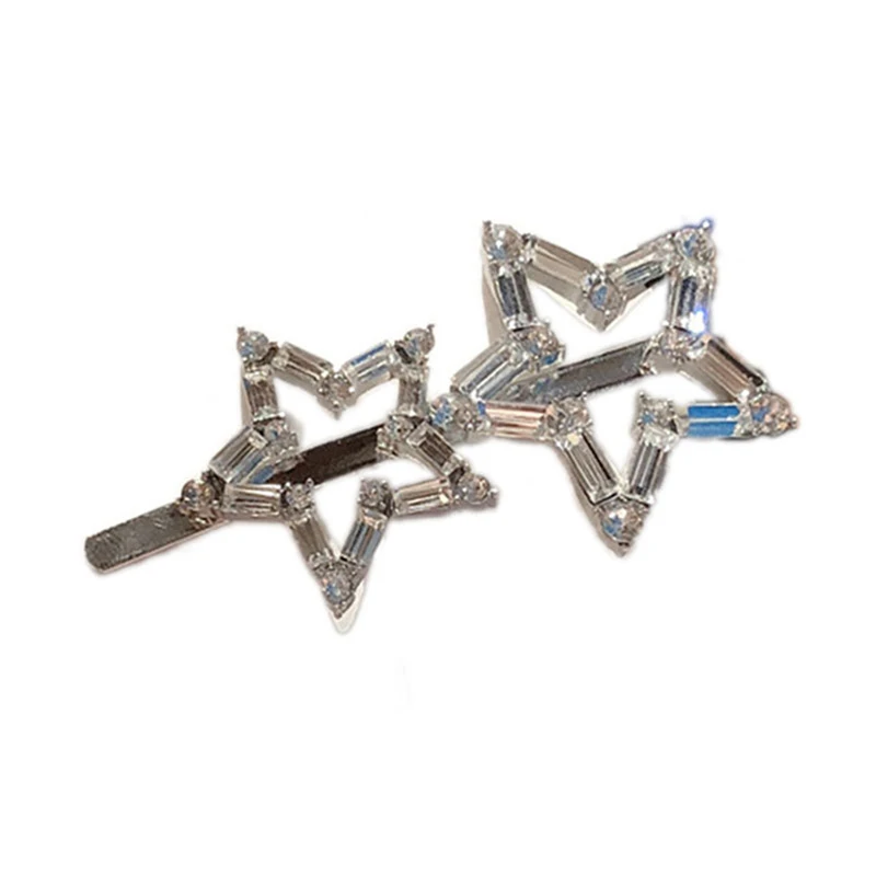 1 قطعة مشبك شعر على شكل نجمة حجر الراين مشبك الشعر المعدني مشبك شعر s باريت دبوس الشعر مجوهرات إكسسوارات الشعر للنساء فتاة التصميم