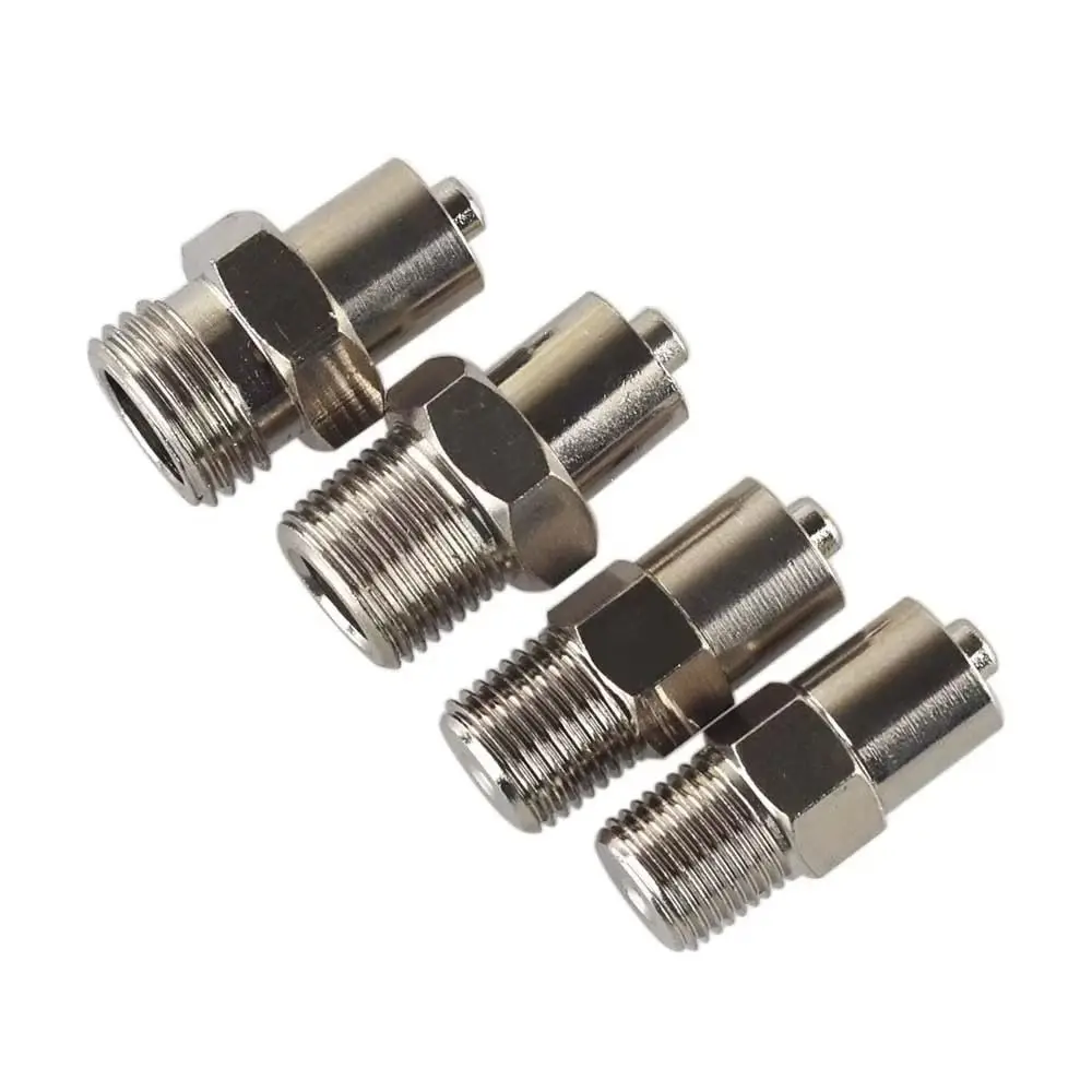 1Pcs G1/8 G1/4 M10*1 M12*1 Dispense Valve Adapter Luer Lock Brass Dispensing Valve Connector Double Screw Automatic