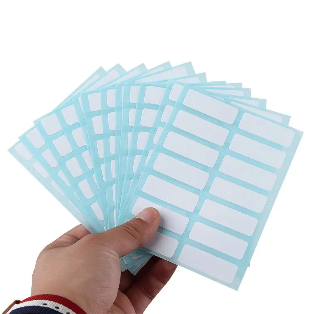 

Hot Selling 13 X 38mm Self Adhesive White Labels Blank Price Sticker Blank Note Labels Name Stickers Name Number Tags