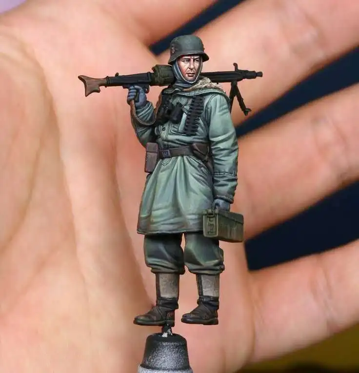 1/35 model kit resin kit  Machine Gun Group Collectible Unassembled Sculpture for Hobbyists