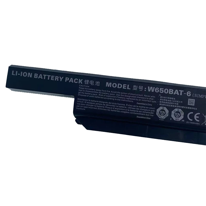 Imagem -05 - Bateria do Portátil para Clevo W650dc W650rb W650rc W650rc1 W650rn 687-w650s4d7a2 Notebook W650bat6