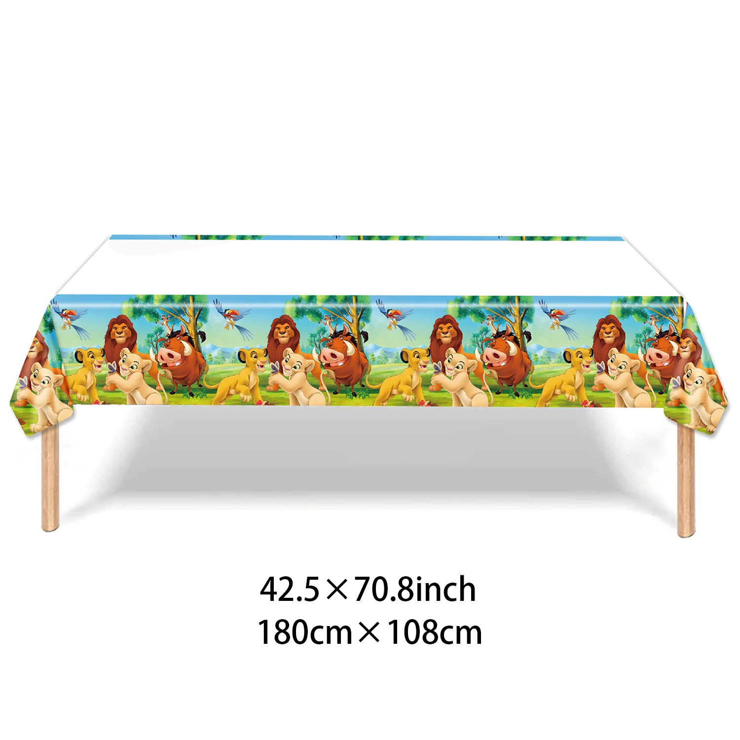 Simba Lion King Tablecloth Birthday Party Rectangle Table Decoration The Lion Table Cover for Kid Baby Shower Halloween Supplies view 6