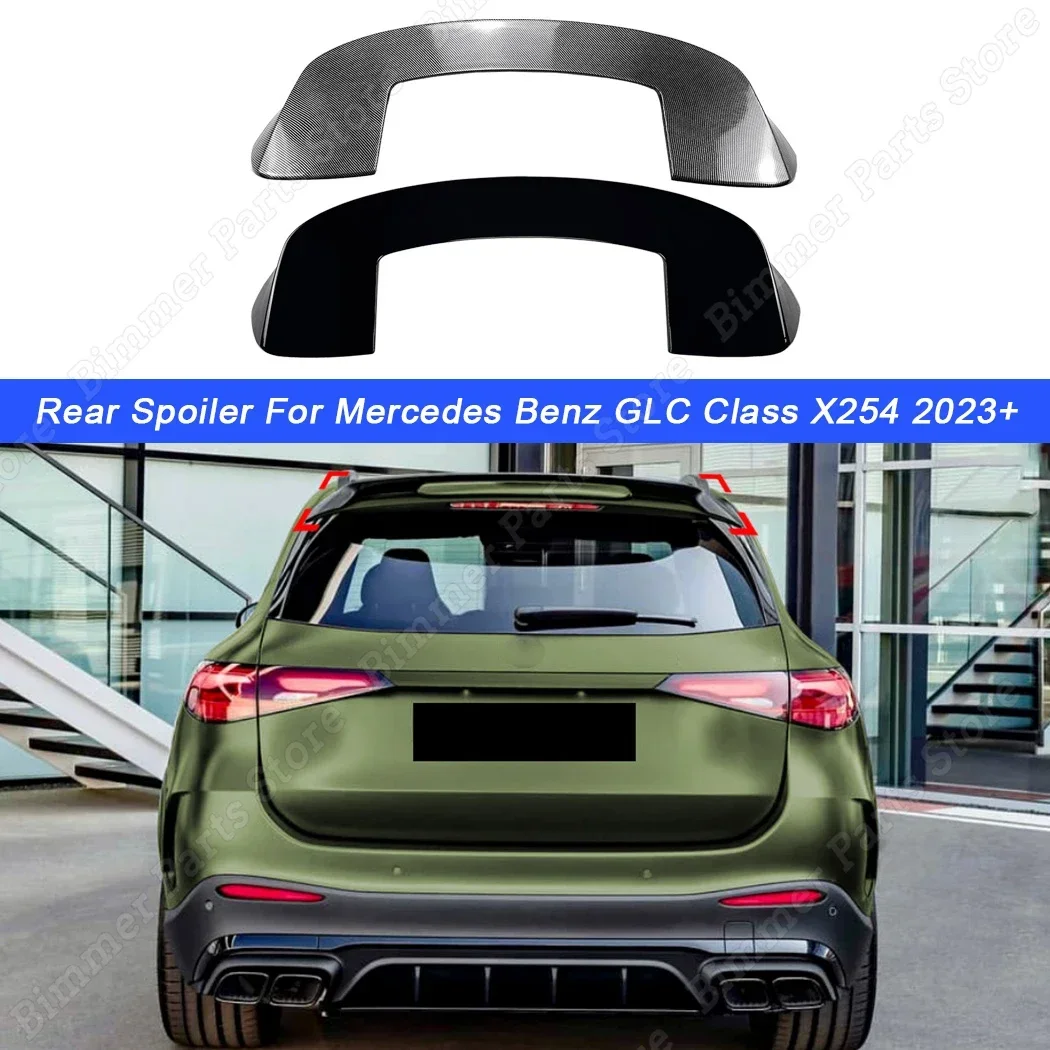 Car Rear Roof Spoiler Splitter Lip Body Kit Tuning Decoration For Mercedes Benz GLC Class X254 220d 300 300d 450d 2023 2024