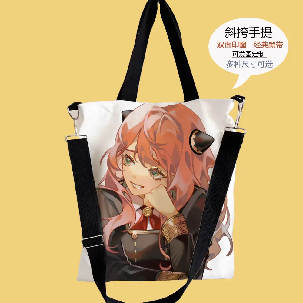 Spy X Family Anya Tutoring Study Simple Large Capacity Canvas Women's Shoulder Bag Ani