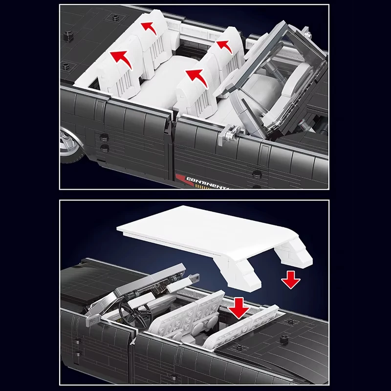 Mold King DIY 10118 techniczny samochód klocki do budowy Continental Sport samochód wyścigowy zabawki montaż zestaw klocków Model prezent na boże narodzenie