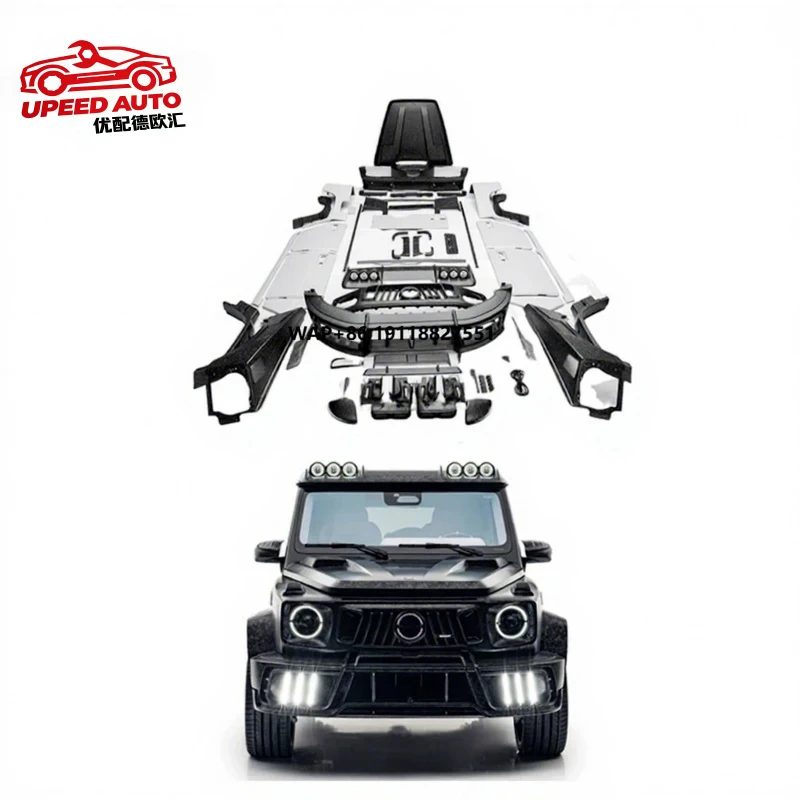 Suitable for W464 W465 G500 G63 Carbon Fiber Upgraded MSY 2025 Front and Rear Bumper Spoiler Hood Mansory Body Kit