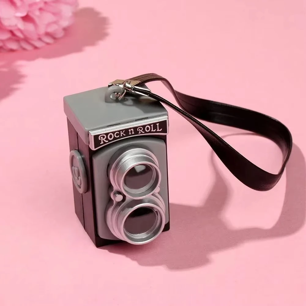 Dollhouse Miniature Digital SLR Camera Keychain Dolls House Decoration Accessory Home Decore Decorations Key Pendants