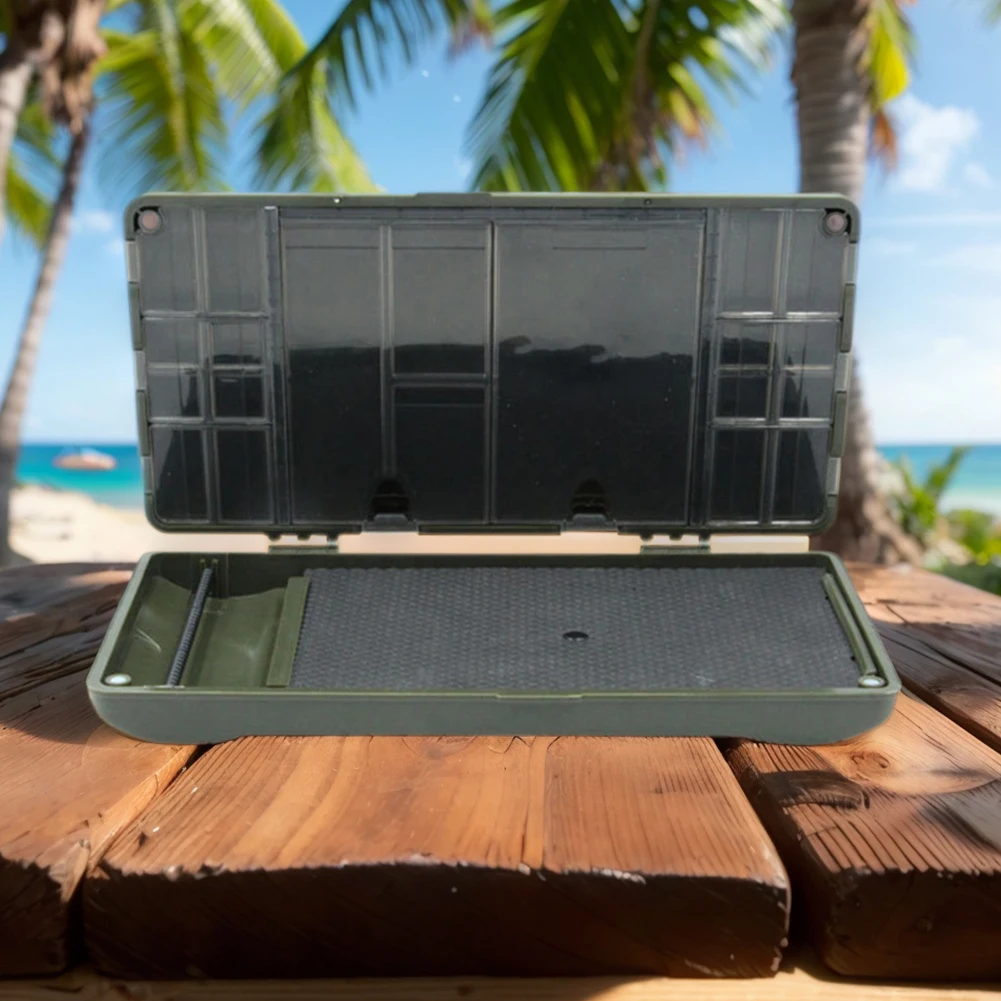 

Магнитный пластиковый кейс для хранения рыболовных оснасток, коробка-органайзер для рыболовных снастей, для хранения вертлюгов, крючков и приманок