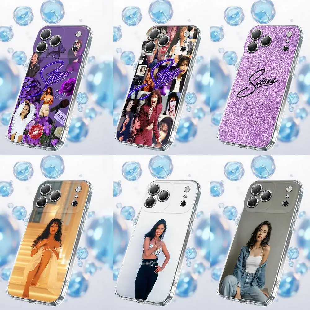 

S-Selena Quintanilla Perez Phone Case For iPhone 17,16,15,14,13,12,11 Plus,Pro,Max,Plus,E,SE4,Air,Mini Transparent