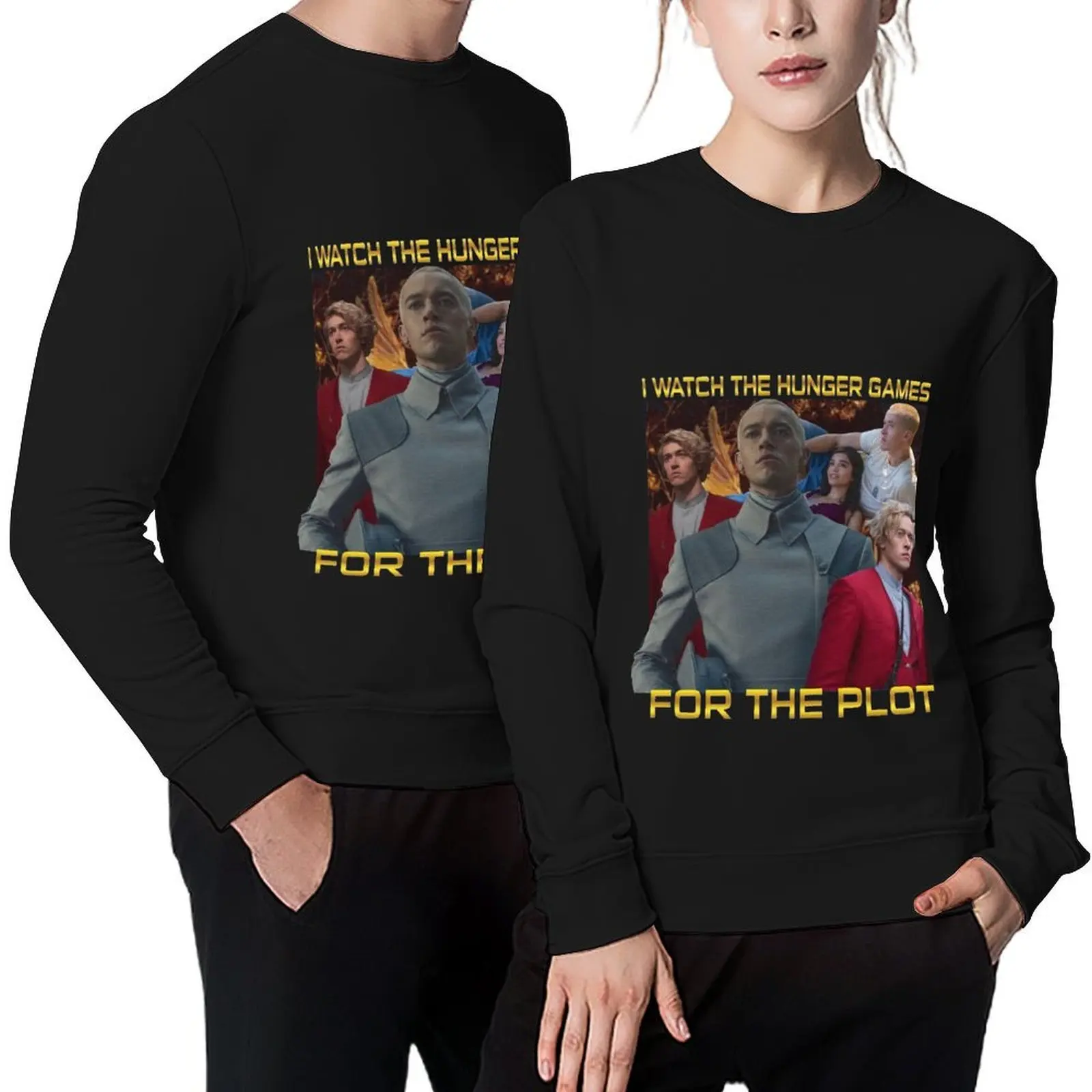 

I watch the hunger games for the plot Coriolanus Snow Pullover autumn clothes men clothes winter clothes graphic sweatshirts