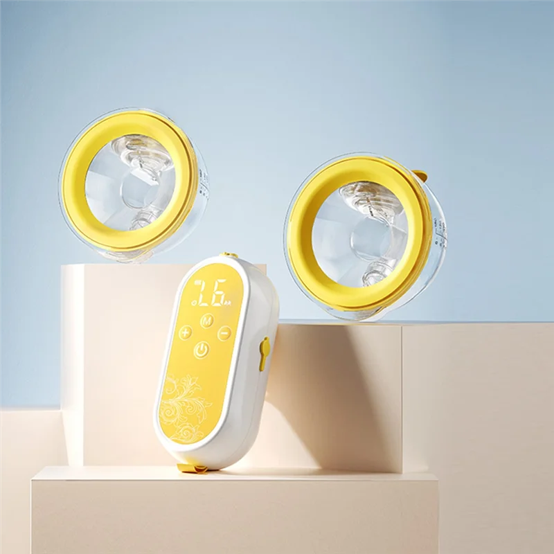 라이트-전동 유축기 무선 통합 양쪽 유축 핸즈프리 마사지 완전 자동 유축기