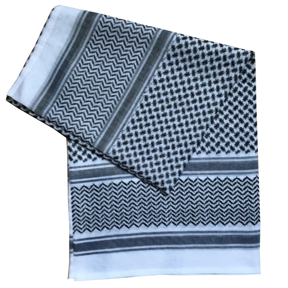 Muslim Print Hijab Scarf Traditional Islamic Accessories Headwear Islamic Hat Men Cozy Windproof Arabic Headcover Keffiyeh Scarf