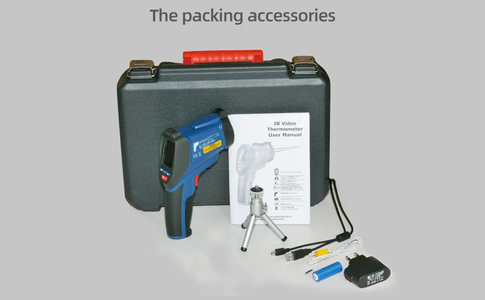 

CEM DT-9862S Инфракрасный термометр G un с цветным ЖК-дисплеем Размеры от -50 до 2200 по Цельсию OEM Настраиваемый ODM Поддержка