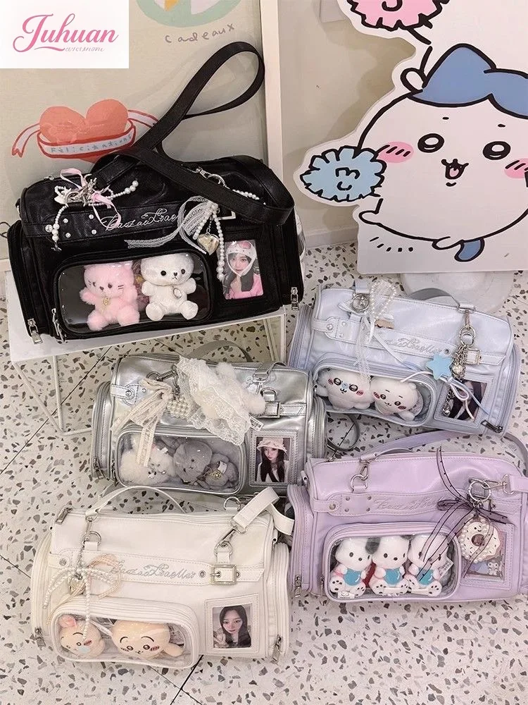 اليابانية الأصلية LtaBag حمل حقيبة المرأة تنوعا الغذاء الصغيرة سعة كبيرة شفافة بوسطن حقيبة كتف محمولة الإناث