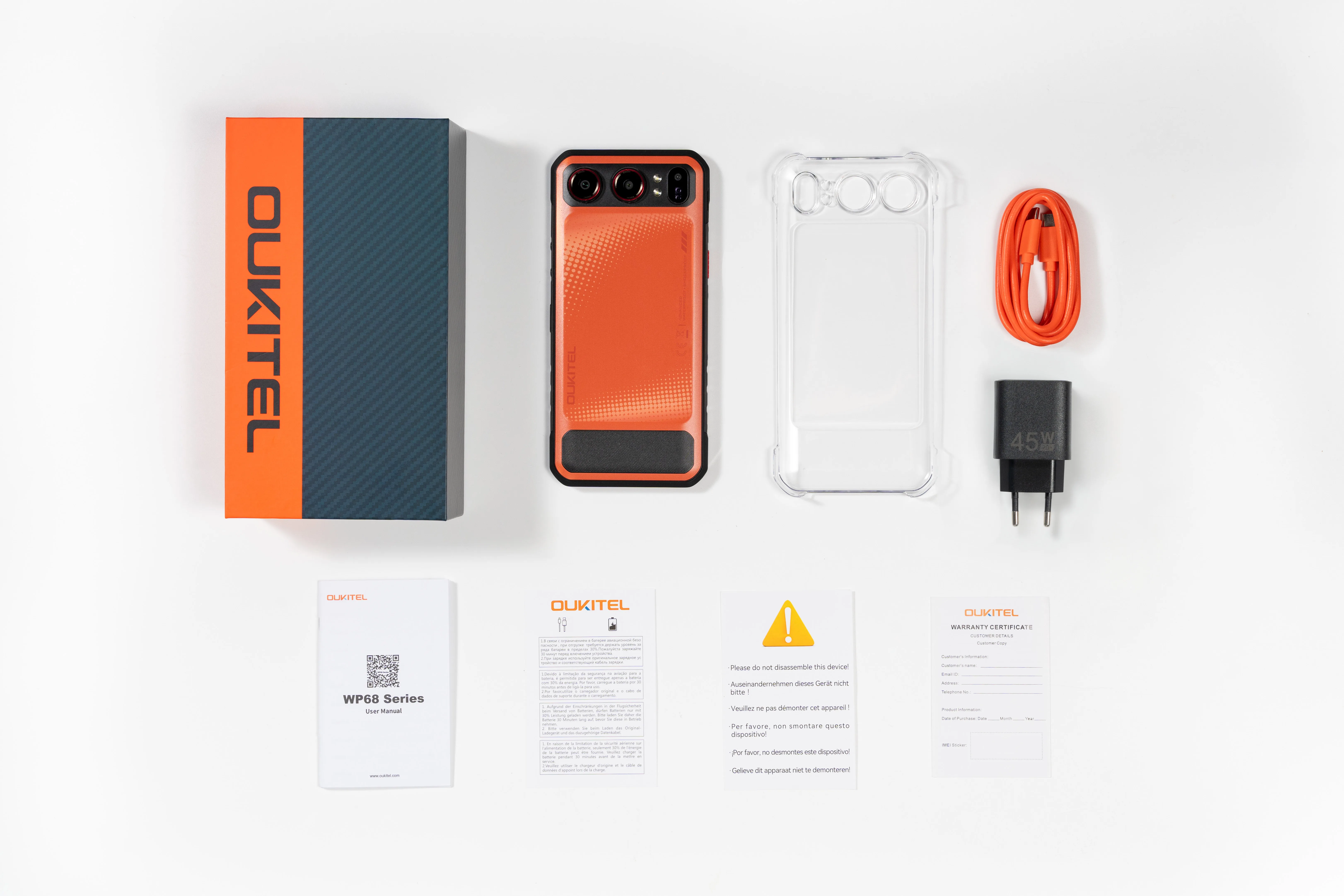 Global Version OUKITEL WP68 Air 5G Rugged Smartphon Android 16 6.88" HD+Display 36GB (12+24)+512GB 8000mAh 64MP NFC Mobile Phone