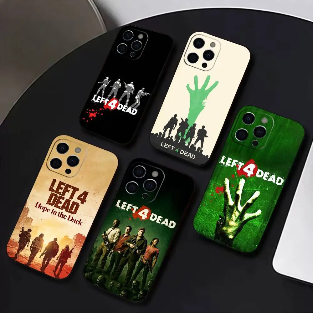 

Game K-LEFT 4 DEAD Phone Case For IPhone 17,16,15,14,13,12,11,Plus,Pro,Max,Plus,XS,soft case Black silicone