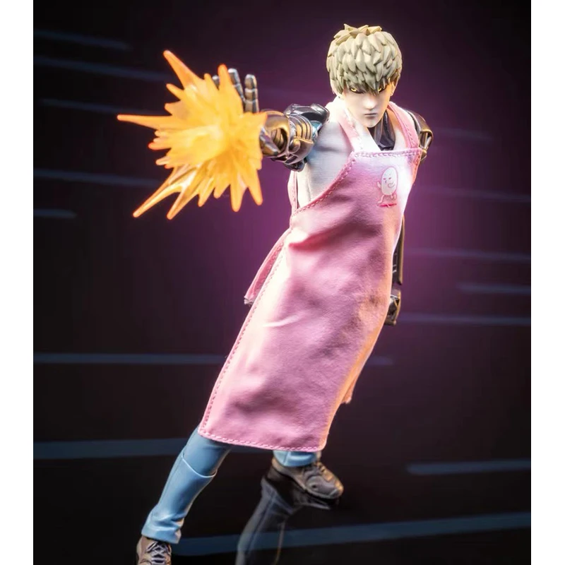 KAIYODO ONE PUNCH-MAN Genos: Roupa, Avental, Jaqueta e Colete de Pano para Boneco de Ação de Anime com Arame Interno