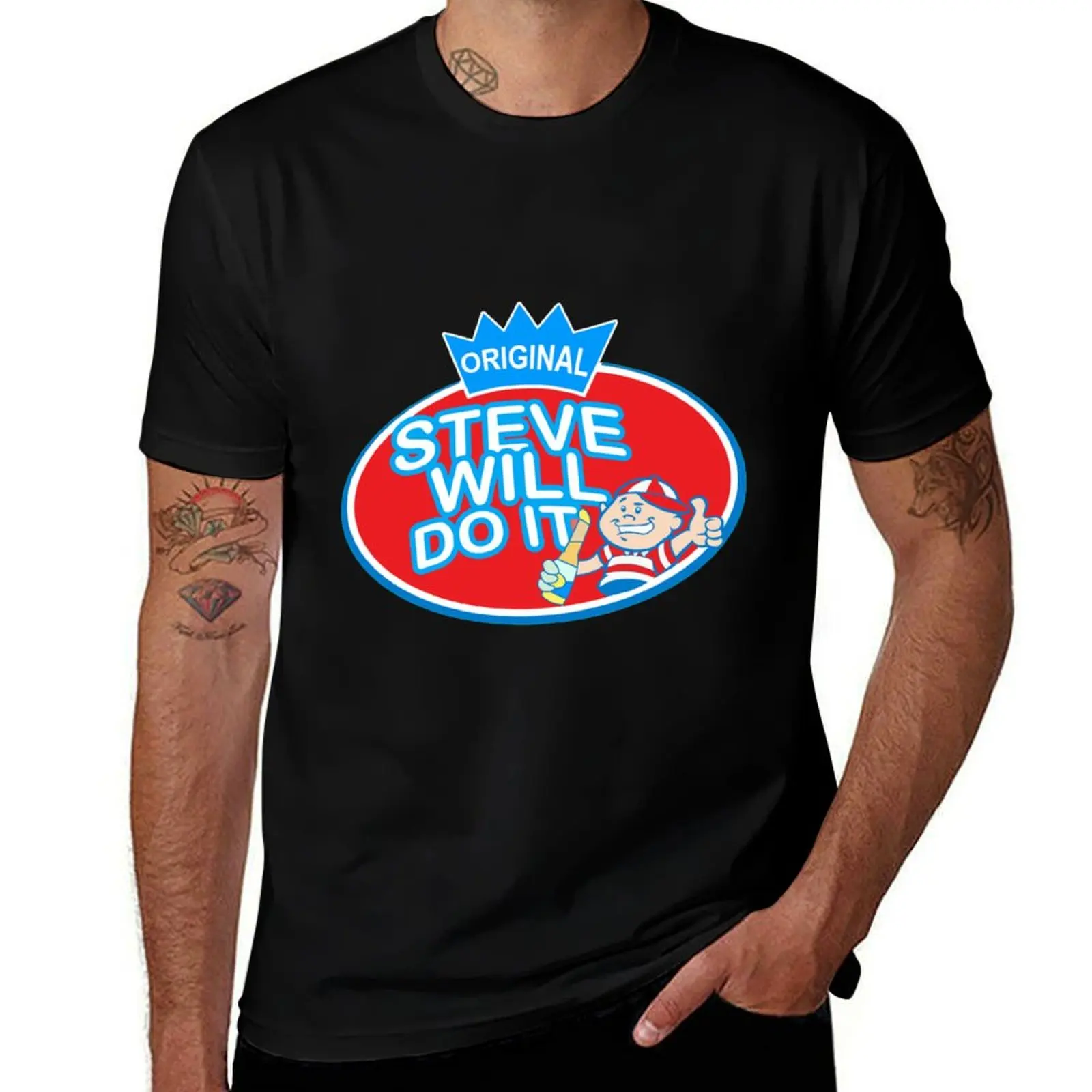 

Stevewilldoit Original T-Shirt Classic Crew Neck Cotton T-Shirt
